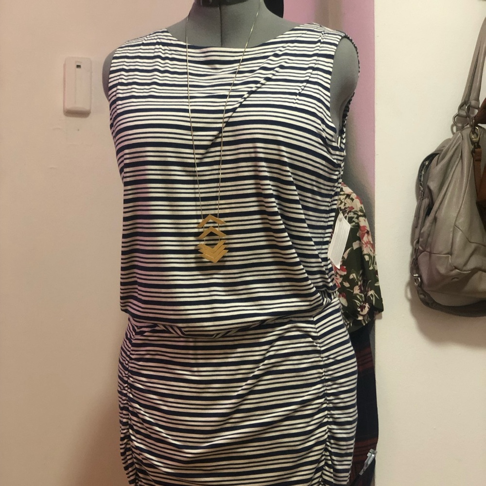 Athleta Striped Tulip Dress Size L